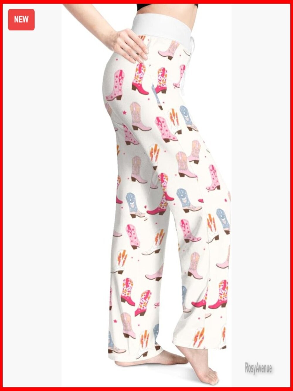 Women's Wide Leg Palazzo Lounge Pants Drawstring Stretch Pajama Pants